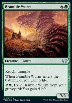 Dickichtwurm VOW-189 Uncommon Excellent Englisch Foil