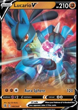 Lucario V FST-146 Ultra Rare Excellent Deutsch