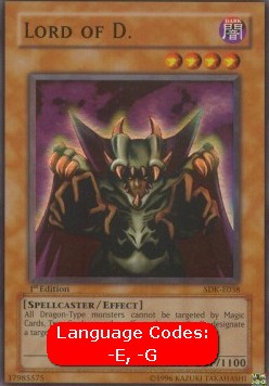 Lord of D. SDK-038 Super Rare Excellent Englisch