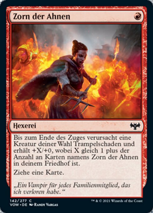 Zorn der Ahnen VOW-142 Common Near Mint Deutsch