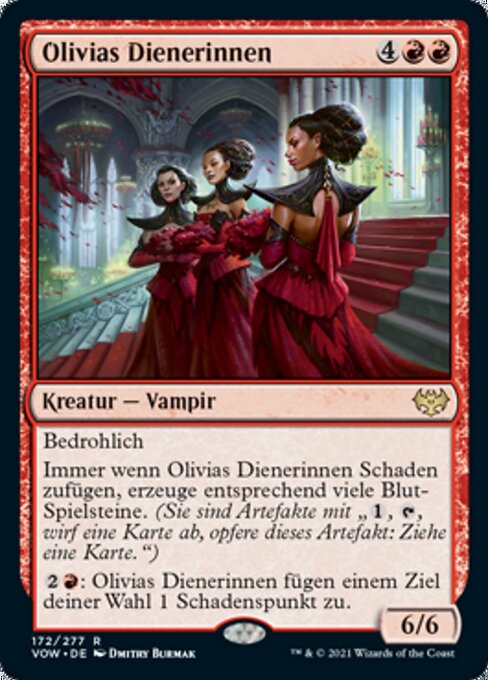 Olivias Dienerinnen VOW-172 Rare Excellent Deutsch Foil
