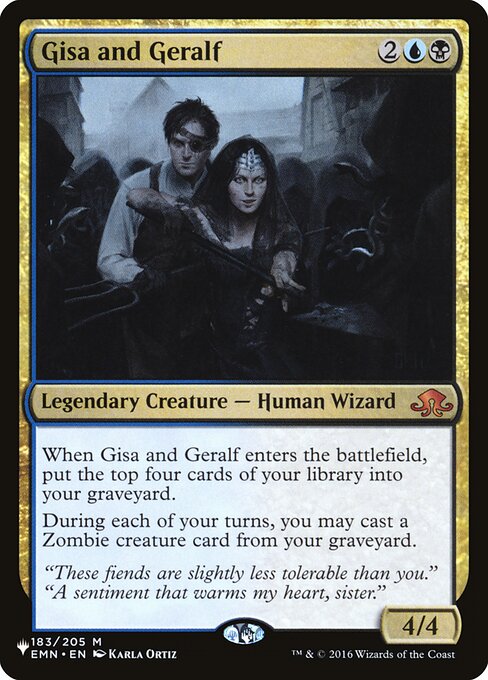 Gisa and Geralf ZNL-183 Mythic Near Mint Englisch