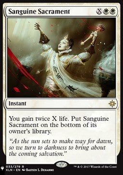 Sanguine Sacrament ZNL-33 Rare Near Mint Englisch