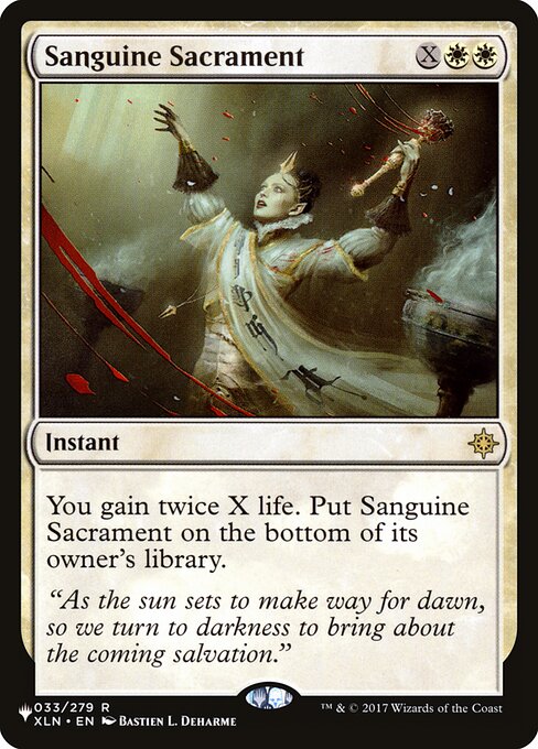 Sanguine Sacrament ZNL-33 Rare Near Mint Englisch
