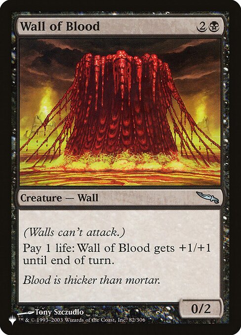 Wall of Blood ZNL-82 Uncommon Excellent Englisch