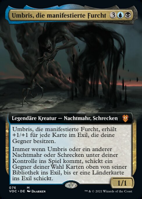 Umbris, die manifestierte Furcht (V.2) VOC-76 Mythic Excellent Deutsch