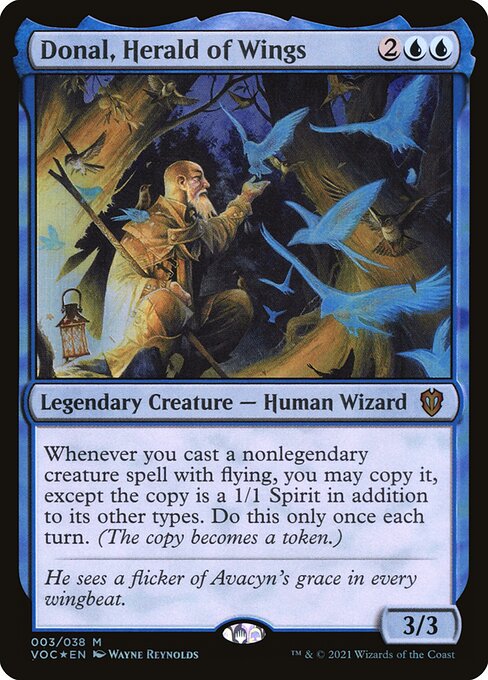 Donal, Herald of Wings VOC-3 Mythic Near Mint Englisch Foil