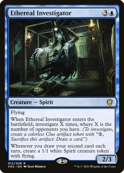 Ethereal Investigator VOC-12 Rare Near Mint Englisch