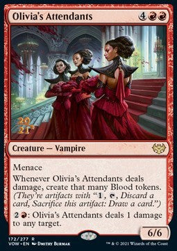 Olivias Dienerinnen (V.1) PVOW-172 Rare Near Mint Deutsch Foil
