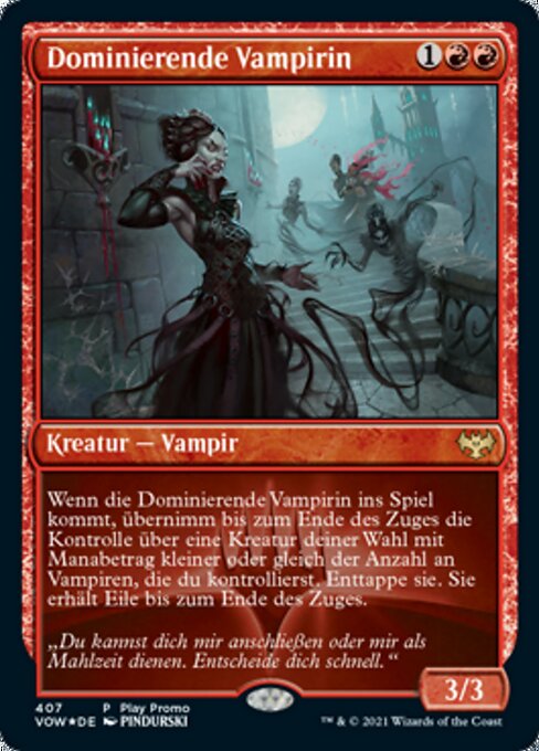 Dominierende Vampirin (V.3) PVOW-407 Rare Excellent Deutsch Foil