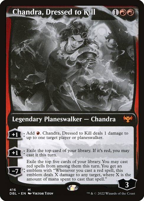 Chandra, Dressed to Kill DBL-416 Mythic Excellent Englisch Foil