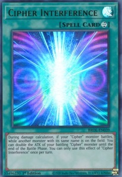 Cipher-Interferenz BROL-039 Ultra Rare Near Mint Deutsch 1. Auflage