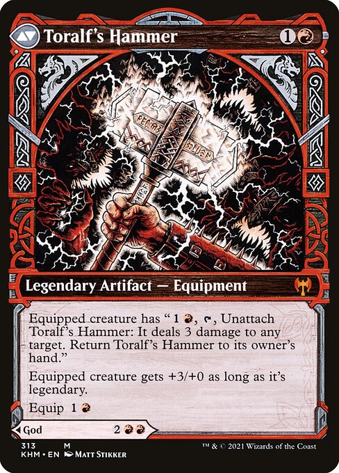 Toralf, God of Fury // Toralf's Hammer - Back Face