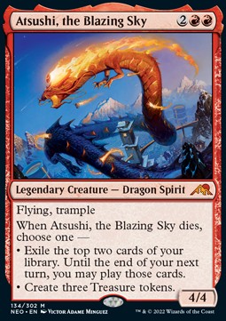 Atsushi, the Blazing Sky NEO-134 Mythic Near Mint Englisch Foil