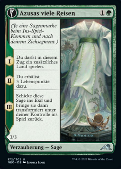 Azusa's Many Journeys // Likeness of the Seeker NEO-172 Uncommon Near Mint Deutsch