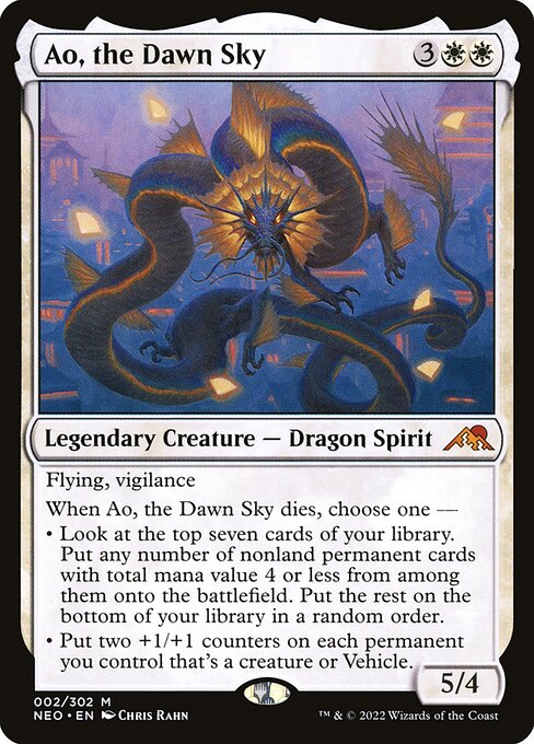 Ao, the Dawn Sky NEO-2 Mythic Excellent Englisch