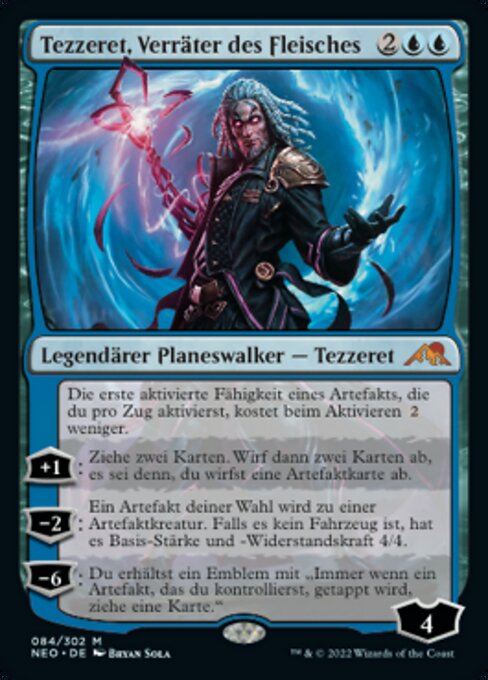 Tezzeret, Verräter des Fleisches NEO-84 Mythic Near Mint Deutsch