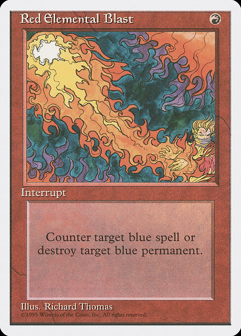 Red Elemental Blast 4ED- Common Excellent Englisch