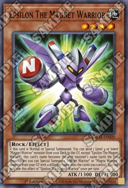 Epsilon The Magnet Warrior BACH-020 Common Near Mint Englisch 1. Auflage