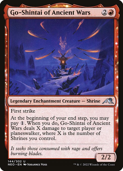 Go-Shintai der uralten Kriege NEO-144 Uncommon Excellent Englisch Foil