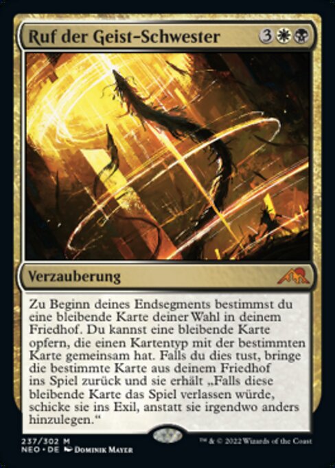 Ruf der Geist-Schwester NEO-237 Mythic Near Mint Deutsch