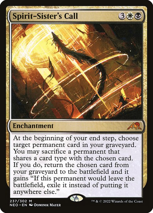 Spirit-Sister's Call NEO-237 Mythic Near Mint Englisch