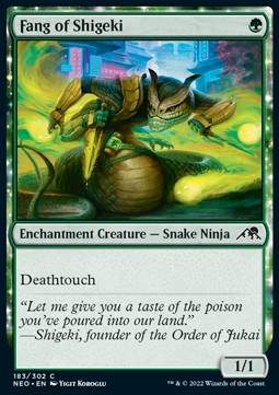 Giftzahn von Shigeki NEO-183 Common Near Mint Deutsch Foil