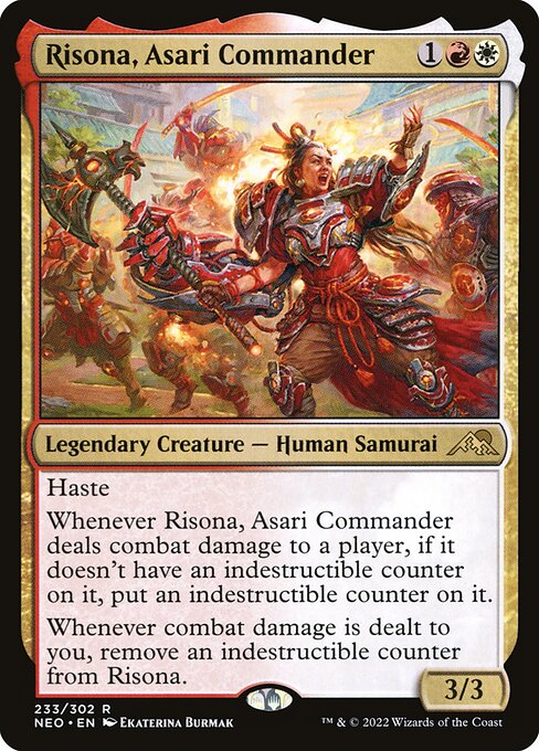Risona, Asari Commander NEO-233 Rare Near Mint Englisch