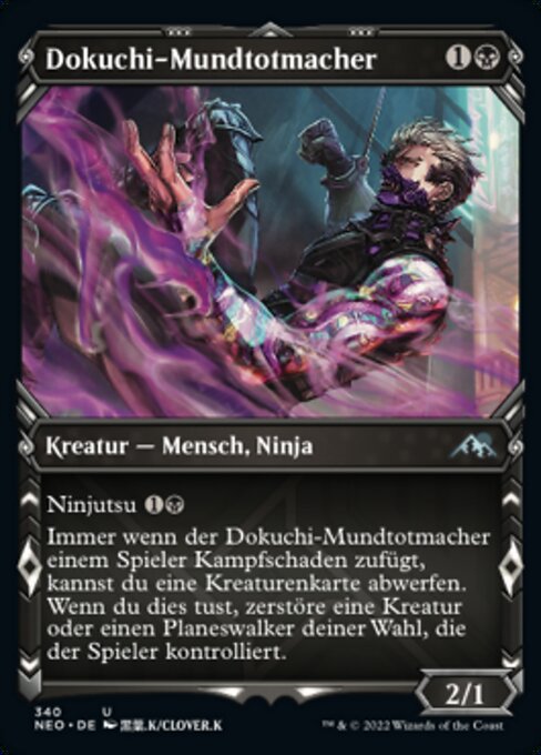 Dokuchi-Mundtotmacher XNEO-340 Uncommon Near Mint Deutsch Foil