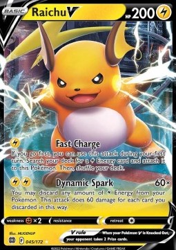 Raichu V BRS-045 Ultra Rare Light Played Deutsch
