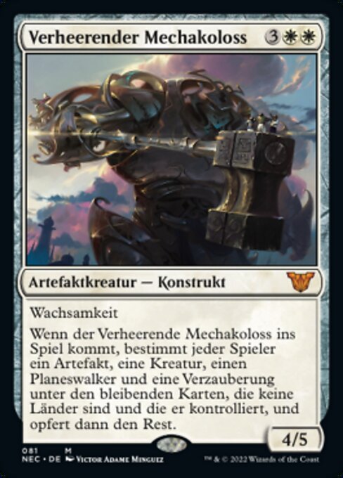 Verheerender Mechakoloss NEC-81 Mythic Near Mint Deutsch