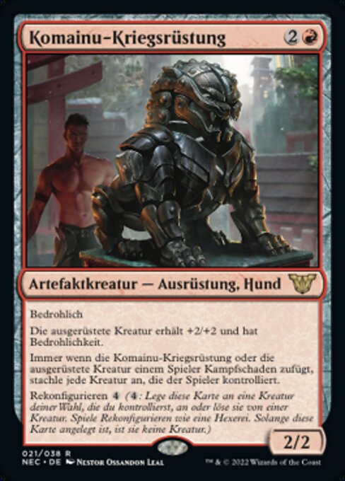 Komainu-Kriegsrüstung (V.1) NEC-21 Rare Near Mint Deutsch