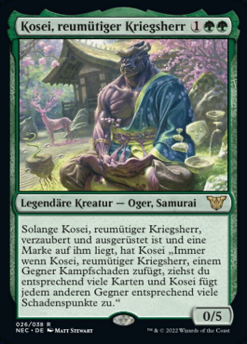 Kosei, reumütiger Kriegsherr (V.1) NEC-26 Rare Near Mint Deutsch