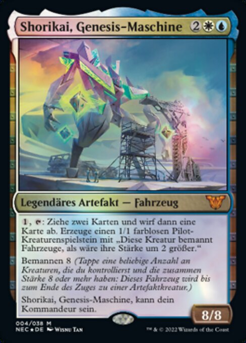 Shorikai, Genesis-Maschine (V.1) NEC-4 Mythic Excellent Deutsch Foil