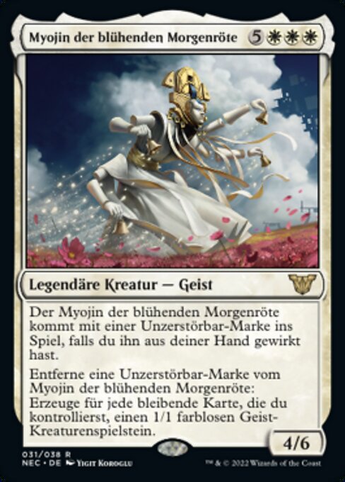 Myojin der blühenden Morgenröte (V.1) NEC-31 Rare Excellent Deutsch Foil