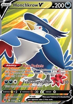 Honchkrow V BRS-161 Ultra Rare Near Mint Englisch