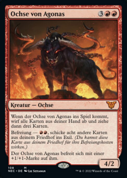 Ochse von Agonas NEC-108 Mythic Near Mint Deutsch