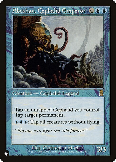 Aboshan, Cephalid Emperor ZNL-58 Rare Near Mint Englisch