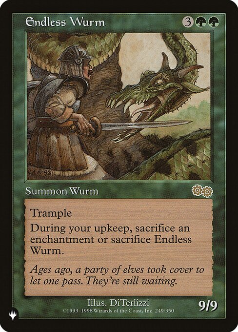 Endloser Wurm ZNL-249 Rare Near Mint Englisch