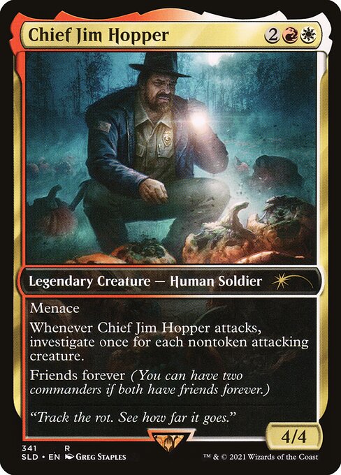 Chief Jim Hopper SLDOS-341 Rare Near Mint Englisch