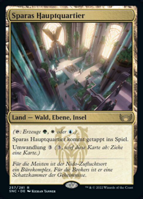 Sparas Hauptquartier SNC-257 Rare Near Mint Deutsch Foil