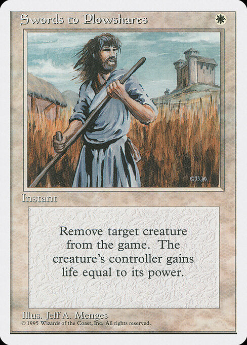 Swords to Plowshares 4ED- Uncommon Good Englisch