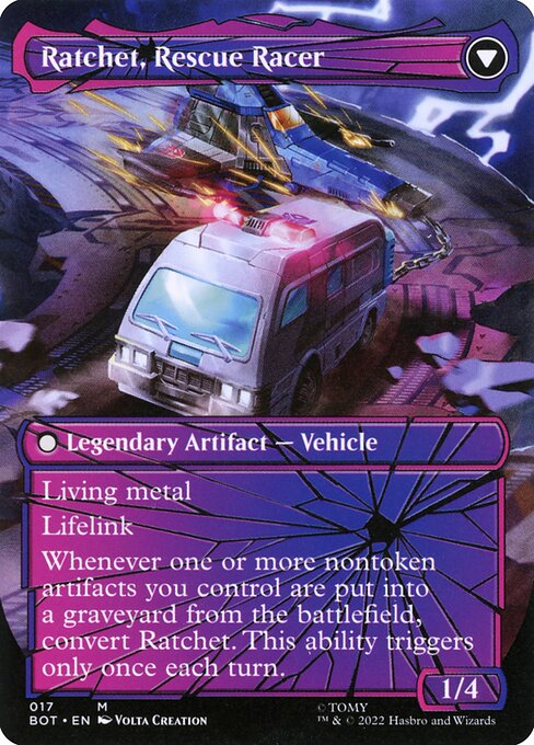 Ratchet, Field Medic // Ratchet, Rescue Racer - Back Face