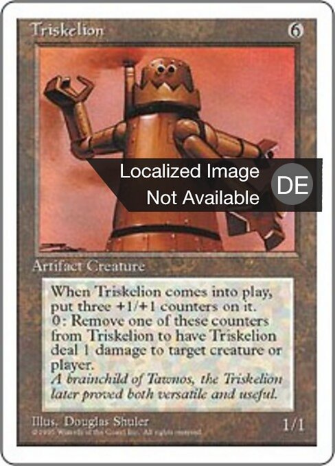 Triskelion 4ED- Rare Light Played Deutsch