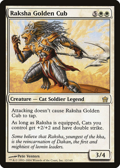 Raksha Golden Cub 5DN-12 Rare Excellent Englisch