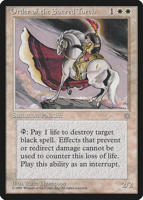 Orden der Heiligen Fackel ICE- Rare Light Played Englisch