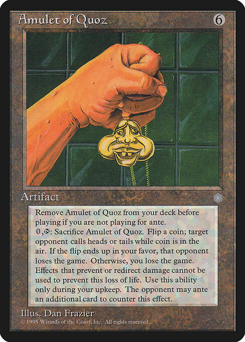 Amulet of Quoz ICE- Rare Excellent Englisch
