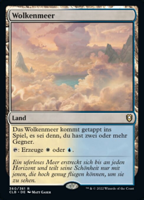 Wolkenmeer CLB-360 Rare Near Mint Deutsch