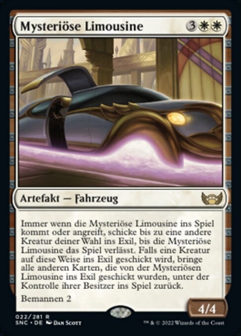 Mysteriöse Limousine SNC-22 Rare Near Mint Deutsch