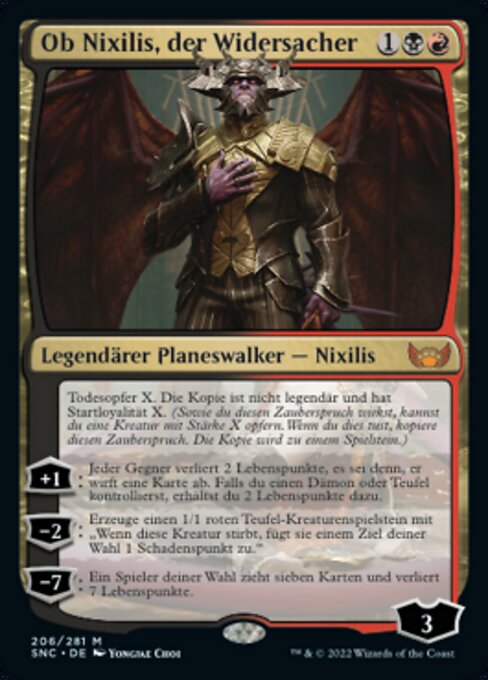 Ob Nixilis, der Widersacher SNC-206 Mythic Near Mint Deutsch